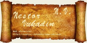 Nestor Vukadin vizit kartica